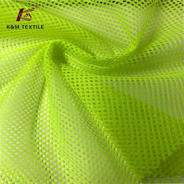 100 % Polyesteri Fluoresenssi Väri Big Pole Mesh Kangas